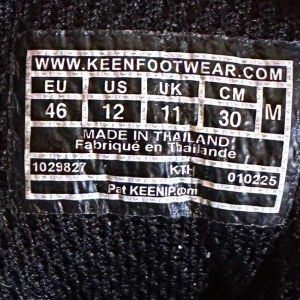 Keen Black Targhee III Waterproof Hiking Shoes Men's 12 - Picture 5 of 6